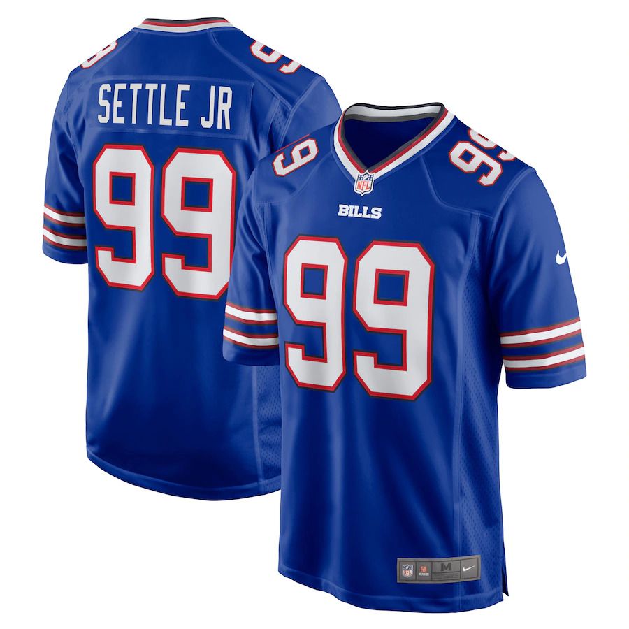 Men Buffalo Bills #99 Tim Settle Nike Royal Game NFL Jersey